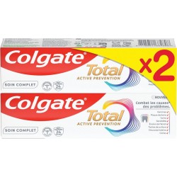 COLGATE Dentifrice Active Prévention Soin Complet lot de 2 tubes de 75ml