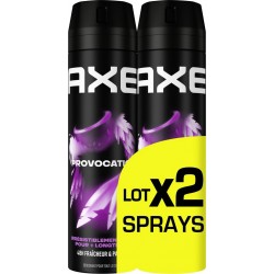 AXE Déodorant spray Homme 48h Fraîcheur Parfum Provocation lot de 2 sprays
