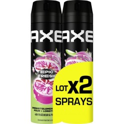 AXE Déodorant spray Homme Anti-transpirant Epic Fresh 48h lot de 2 sprays