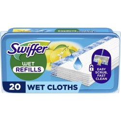 SWIFFER Lingette Sol Fraîcheur et Anti-Poussière Parfum Citron 20 lingettes