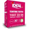 IDEAL Teinture Textile Tout en un Colorant + Fixateur + Sel Fushia 230g