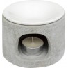 Atmosphera Brûle-parfum Olioa Ciment 11x7cm