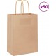 Vidaxl Sacs En Papier 50 Pcs Avec Poignées Marron 15x8x21 Cm