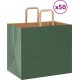 Vidaxl Sacs En Papier 50 Pcs Avec Poignées Vert 32x22x28 Cm