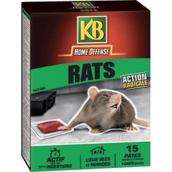 Kb Home Defense Rat Pâte 15x10g