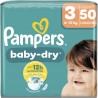 PAMPERS Couches Bébés Baby-Dry 6-10Kg Taille 3 x50 couches