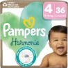 PAMPERS Couches Bébés Harmonie 9-14Kg Taille 4 x36 couches
