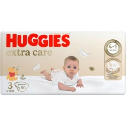 HUGGIES Couches Bébé Taille 3 6-10Kg Disney Extra Care pack de 50 couches