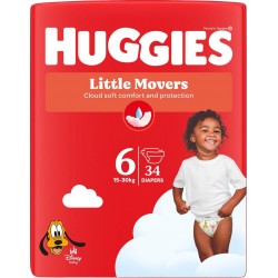 HUGGIES Couches Bébé Taille 6 15-30Kg Disney Little Movers Pants pack de 34 couches