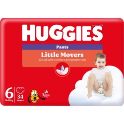HUGGIES Couches-Culottes Taille 6 15-25Kg Disney Little Movers Pants pack de 34 couches culottes