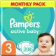 Pampers Couches Jetables acive baby S3 3 x208