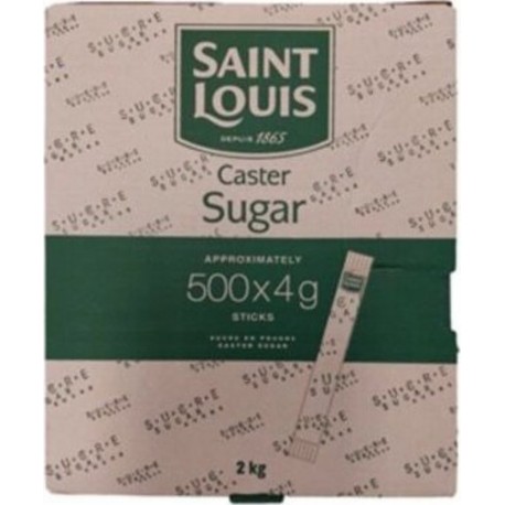SAINT LOUIS Sucre En Poudre Bûchette 500 X 4g 2Kg/boîte 4 Boîtes