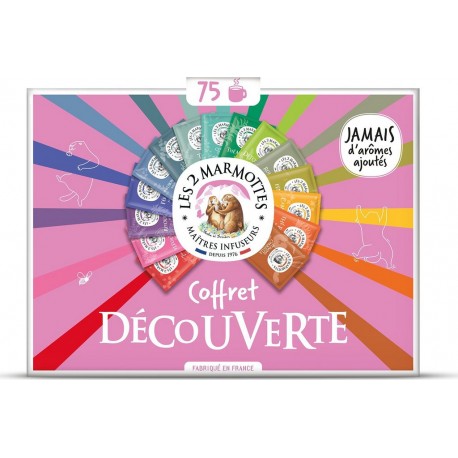 LES 2 MARMOTTES Coffret de Thés et Infusions