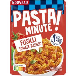 LUSTUCRU Plats Cuisiné Pasta Minute Pâtes Fusilli Tomate Basilic