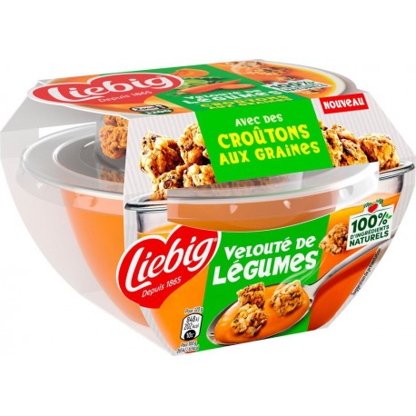 LIEBIG Soupe Velouté de Légumes avec des Croutons aux Graines