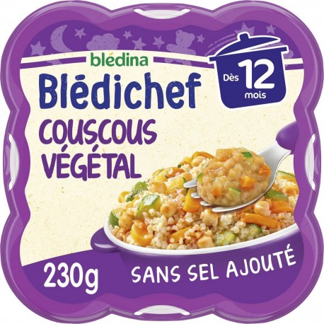 BLEDINA Plat bébé Couscous Végétal dès 12 mois