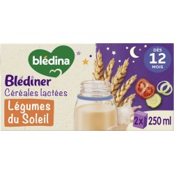 BLEDINA Céréales Du soir dès 12 mois Légumes du Soleil Blédiner Céréales lactées