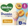 BLEDINA Dessert lacté bébé dès 6 mois Abricot Brassés