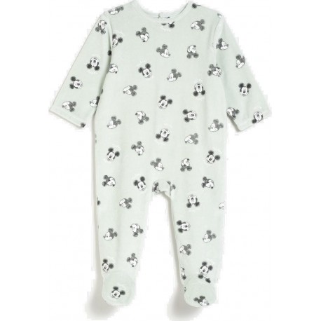 DISNEY Pyjama bébé aqua 6 mois Mickey