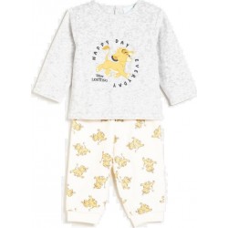 DISNEY Pyjama bébé gris chiné 18 mois Simba