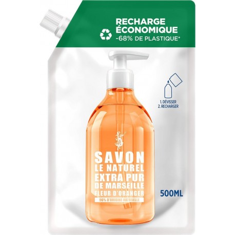 SAVON LE NATUREL Savon Le Naturel Ecopack Fleur Orange