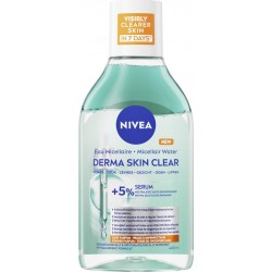 NIVEA Eau Micellaire Démaquillant Visage Yeux Lèvres Sans parfum Peaux à Imperfections