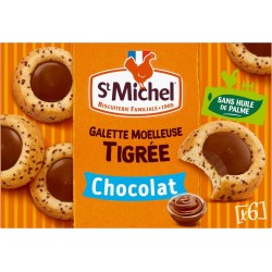 St Michel GALETTE MOELLEUSE Tigrée Chocolat 180g