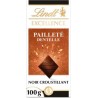 LINDT EXCELLENCE CHOCOLAT NOIR BRISURE DE CREPE DENTELLE 100g