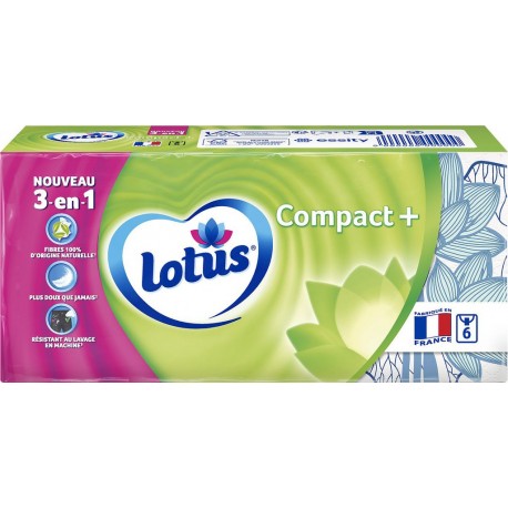LOTUS Mouchoirs Compact+