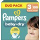 PAMPERS BABY DRY Taille 3 6-10Kg X100
