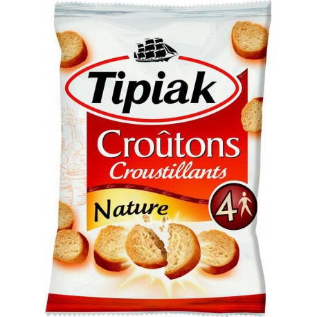 Tipiak Croûtons Croustillants Nature 90g (lot de 4)
