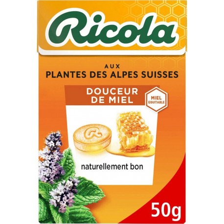 Ricola aux plantes sans sucres douceur de miel 50g