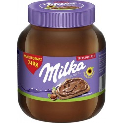 MILKA Pâte à tartiner aux noisettes 740g (lot de 3)