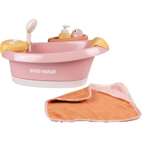 Smoby Baby Nurse - Baignoire Balnéo - pour Poupons Jusqu'à 42cms