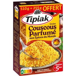 Tipiak Graine Couscous Parfumé aux Épices du Monde 3x255g