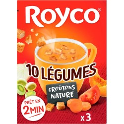 ROYCO 10 LEGUMES & CROUTONS NATURE x3 30g