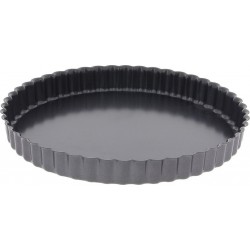 DE BUYER Moule à tarte cannelee fond fixe 4705.32