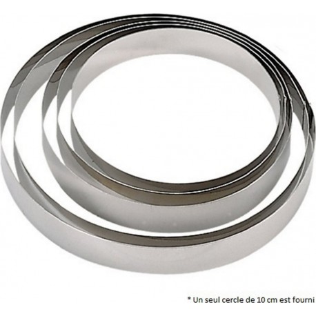 DE BUYER Cercle pâtisserie collectivite inox 10cm 3989.10