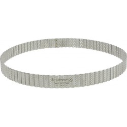 DE BUYER Cercle pâtisserie Cercle à tarte en inox perforé 28.5 x 2