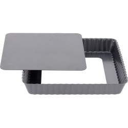 DE BUYER Moule à tarte Moule à tarte carré fond démontable 18 c