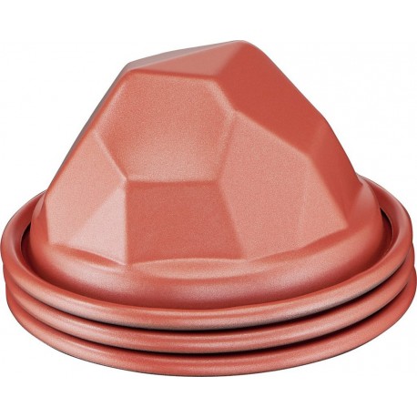 TEFAL Moule à gâteau fantaisie Creabake 3 moules rochers 7.5cm