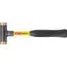 PB Swiss Tools Maillet anti-rebond avec embouts en cuivre Manche en Superglas, Diamètre de la tête du maillet 24 mm 308.24CU