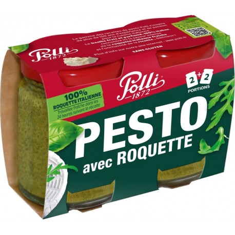 POLLI Pesto avec Roquette les 2 pots de 90g