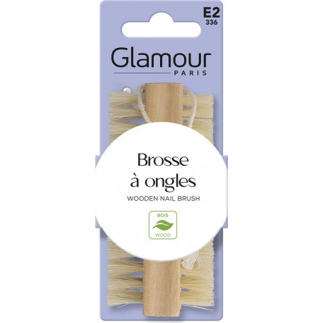 GLAMOUR PARIS Brosse à Ongles Bois l'unité