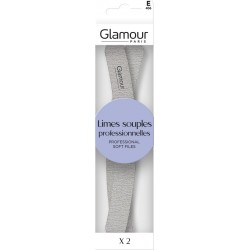 GLAMOUR PARIS Lime à ongles Souples Double Face 2 limes à ongles