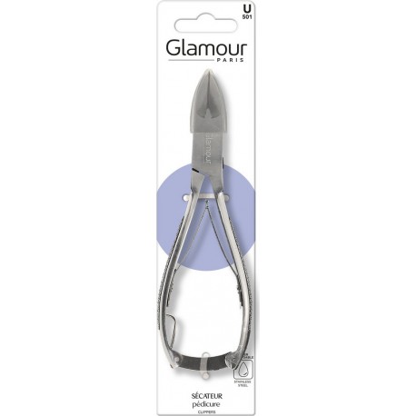 GLAMOUR PARIS Coupe-ongles Acier Inoxydable Pédicure l'unité