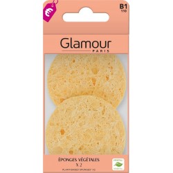 GLAMOUR PARIS Eponges Végétales lot de 2