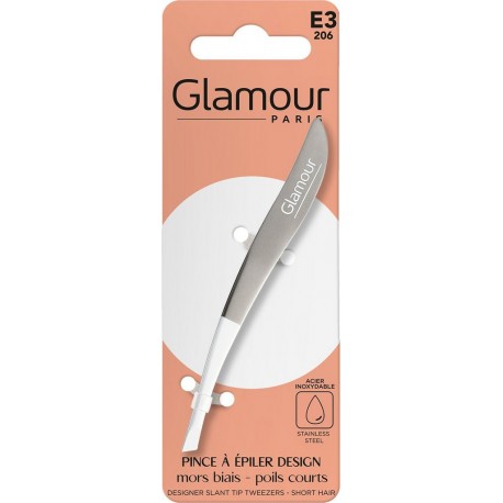 GLAMOUR PARIS Pince à Epiler Mors Biais Design l'unité