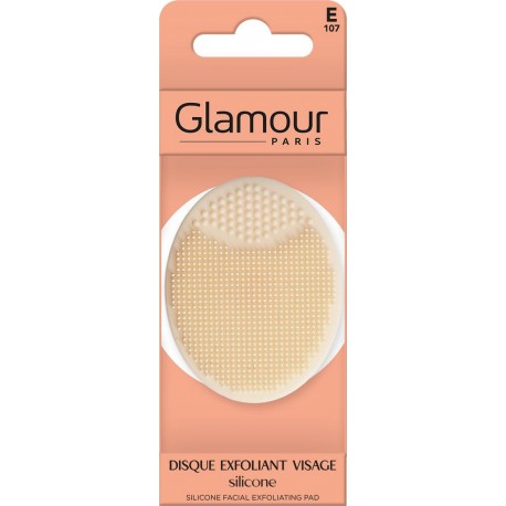 GLAMOUR PARIS Disque Exfoliant Pour Visage Silicone Beige