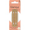 GLAMOUR PARIS Coton-tiges silicone boîte bambou réutilisable